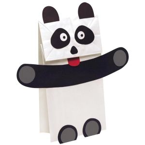 Panda Puppet Craft Project