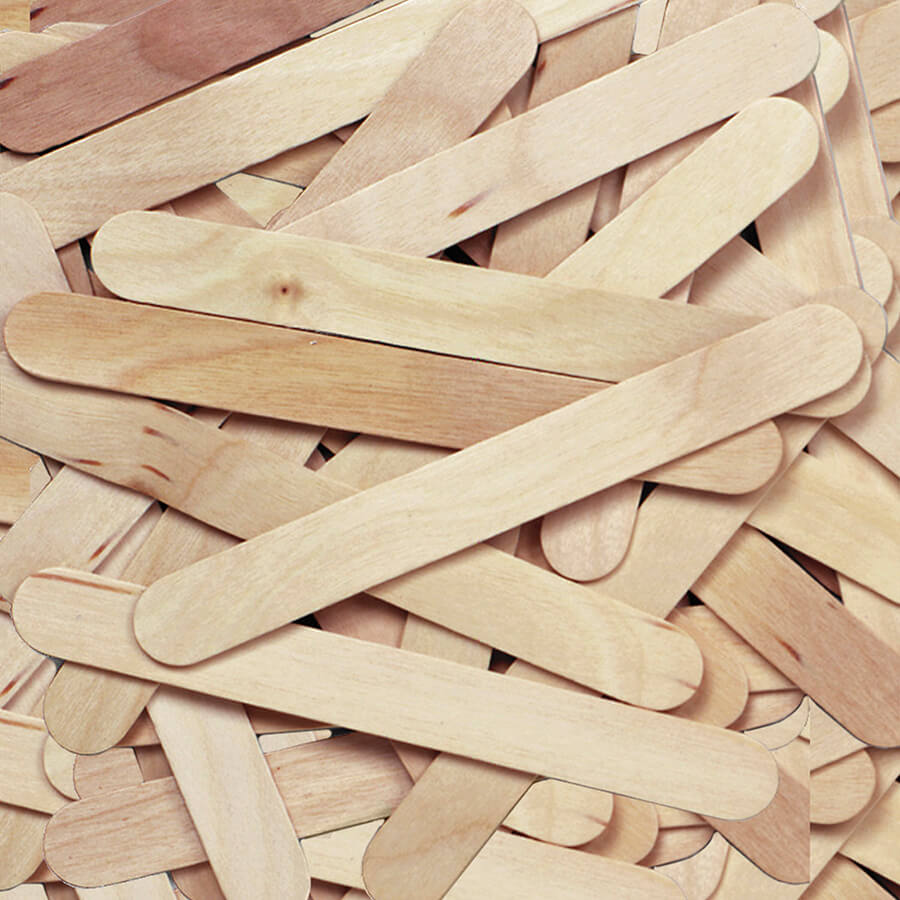 6.25 Inches Art & Craft Sticks People Shape Hygloss Natural Wood Popsicle Sticks 25 Pcs 
