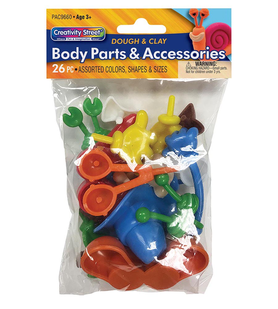 Creativity Street Modeling Dough and Clay Body Parts Assorted 9660 